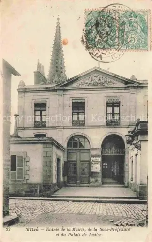 AK / Ansichtskarte Vitre  RENNES 35 Ille-et-Vilaine la Mairie Palais de Justice Rathaus 