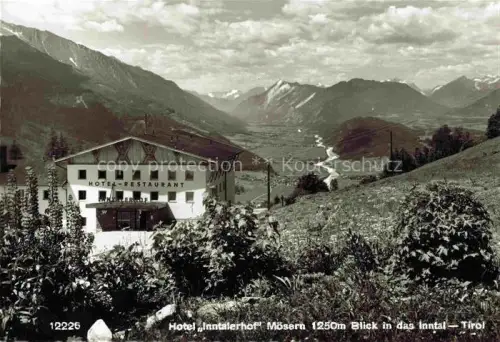 AK / Ansichtskarte Moesern Telfs Tirol AT Hotel Inntalerhof mit Inntalblick
