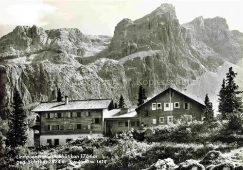 AK / Ansichtskarte Lindauerhuette 1770m Gauertal Vorarlberg AT Rhaetikon 