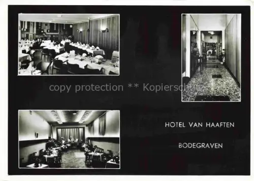 AK / Ansichtskarte Reeuwijk Bodegraven Alphen Aan Den Rijn Zuid-Holland NL Hotel Van Haaften Gastraeume Flur