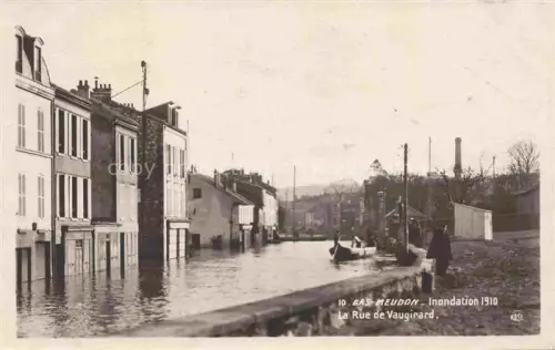 AK / Ansichtskarte Bas-MEUDON 92 Hauts-de-Seine Inondation 1910 Rue de Vaugirard