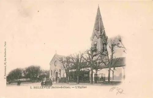 AK / Ansichtskarte BELLEVUE -MEUDON Boulogne-Billancourt 92 Hauts-de-Seine Eglise