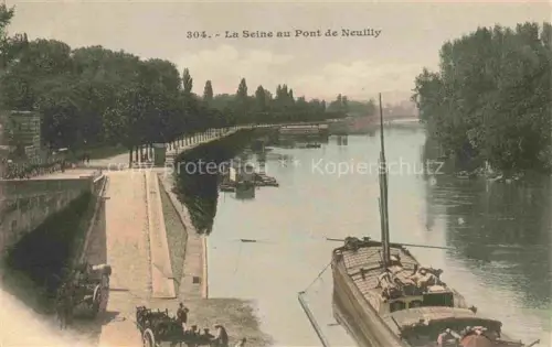 AK / Ansichtskarte Neuilly-sur-Seine 92 Hauts-de-Seine La Seine au Pont de Neuilly