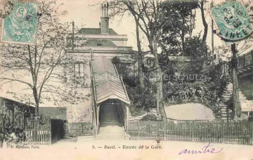 AK / Ansichtskarte RUEIL-MALMAISON 92 Hauts-de-Seine Entrée de la Gare