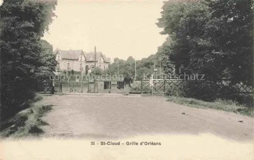 AK / Ansichtskarte ST-CLOUD  NANTERRE 92 Hauts-de-Seine Grille d'Orléans