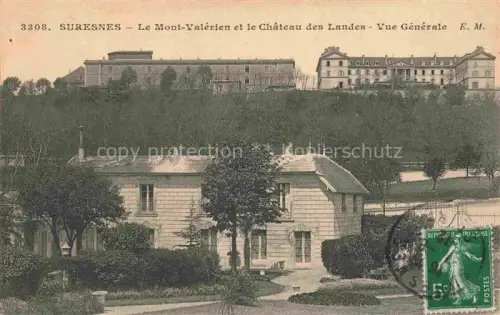AK / Ansichtskarte SURESNES Nanterre 92 Hauts-de-Seine Le Mont Valérien et Château des Landes vue générale