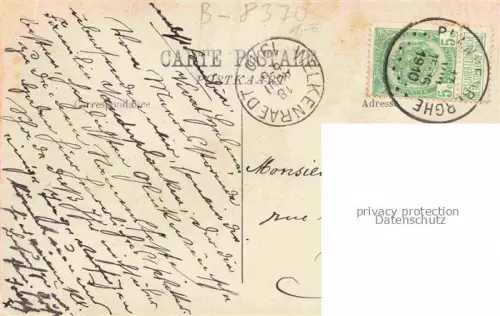 AK / Ansichtskarte ZEEBRUGGE Zee-Brugge Zeebruegge Belgie Vue sur la digue