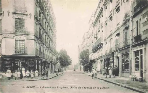AK / Ansichtskarte BECON-LES-BRUYERES Nanterre 92 Hauts-de-Seine Avenue des Bruyères prise de l'Avenue de la Liberté