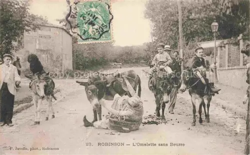 AK / Ansichtskarte ROBINSON  Vergnuegungspark 92 Hauts-de-Seine L'Omelette sans Beurre Promenade à ane
