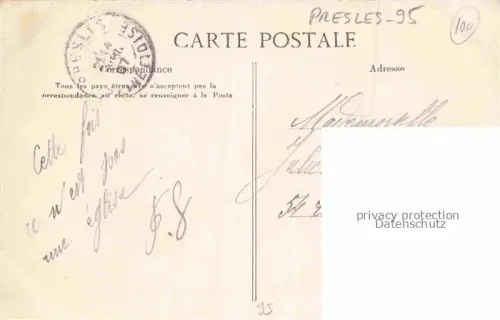 AK / Ansichtskarte Presles PONTOISE 95 Val-d Oise La Saint-Hubert Sortie du Château