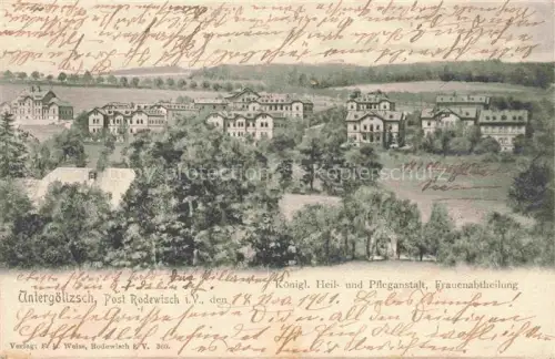 AK / Ansichtskarte Untergoeltzsch Rodewisch Vogtlandkreis Sachsen Koenigliche Heil- und Pflegeanstalt Frauenabteilung