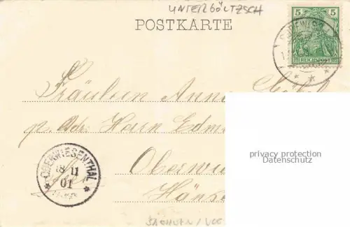 AK / Ansichtskarte Untergoeltzsch Rodewisch Vogtlandkreis Sachsen Koenigliche Heil- und Pflegeanstalt Frauenabteilung