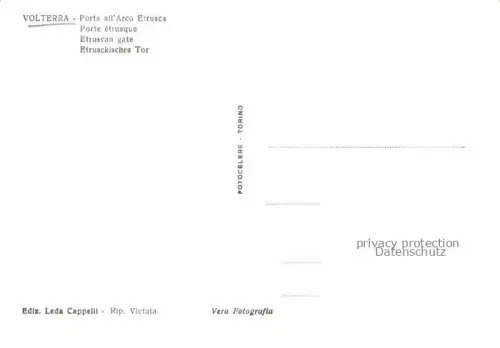 AK / Ansichtskarte Volterra Toscana IT Porta all'Arco Etrusca