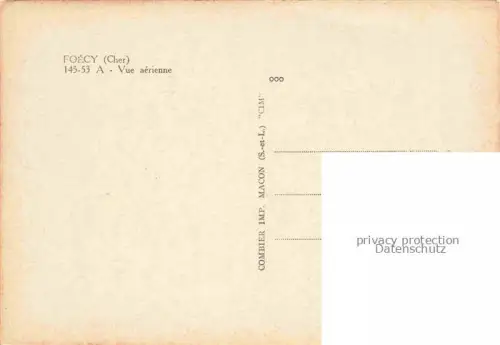 AK / Ansichtskarte Foecy Vierzon 18 Cher Vue aerienne Eglise