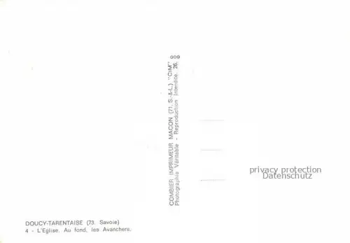 AK / Ansichtskarte Doucy-Tarentaise La Lechere Albertville 73 Savoie Eglise Au fond les Avanchers
