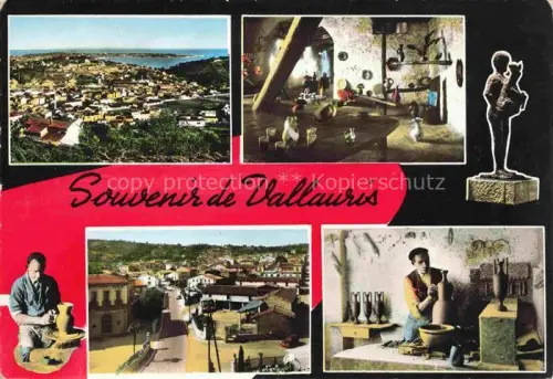 AK / Ansichtskarte Vallauris GRAssE 06 Alpes-Maritimes Fliegeraufnahme Toepferei Details 