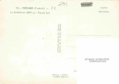 AK / Ansichtskarte Treguier Cotes d Armor Lannion 22 Cotes-d Armor La Cathedrale