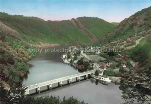 AK / Ansichtskarte Spontour Soursac 19 Correze Vue generale aerienne le Pont