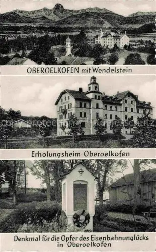AK / Ansichtskarte Oberoelkofen Grafing Muenchen Ebersberg Bayern Panorama Blick gegen Wendelstein Erholungsheim