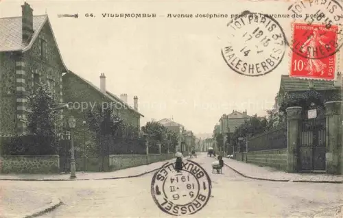 AK / Ansichtskarte Villemomble BOBIGNY 93 Seine-Saint-Denis Avenue Joséphine prise de l'Avenue des Ecoles