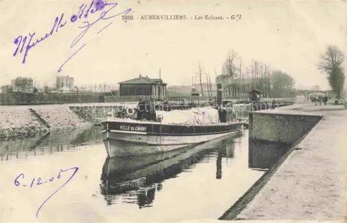 AK / Ansichtskarte AUBERVILLIERS 93 Seine-Saint-Denis Les écluses