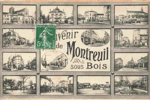 AK / Ansichtskarte MONTREUIL -SOUS-BOIS Bobigny 93 Seine-Saint-Denis Souvenirs de la ville vues d'ensemble