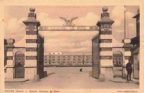 AK / Ansichtskarte Dugny BOBIGNY 93 Seine-Saint-Denis Entrée de la Caserne de Rose