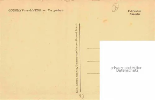 AK / Ansichtskarte Gournay-sur-Marne 93 Seine-Saint-Denis Vue générale