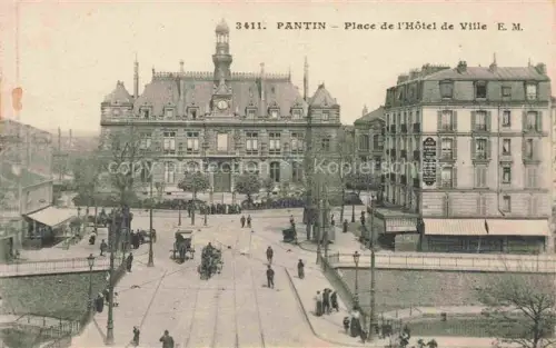 AK / Ansichtskarte PANTIN Bobigny 93 Seine-Saint-Denis Place de l'Hôtel de Ville