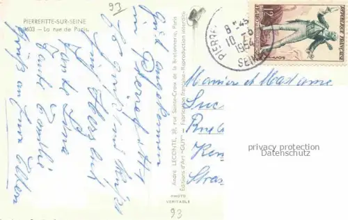 AK / Ansichtskarte Pierrefitte -sur-Seine Saint-Denis 93 Seine-Saint-Denis Rue de Paris