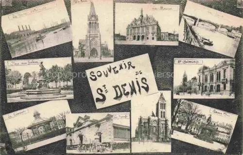 AK / Ansichtskarte SAINT-DENIS  93 Seine-Saint-Denis Souvenir de la ville vues d'ensemble