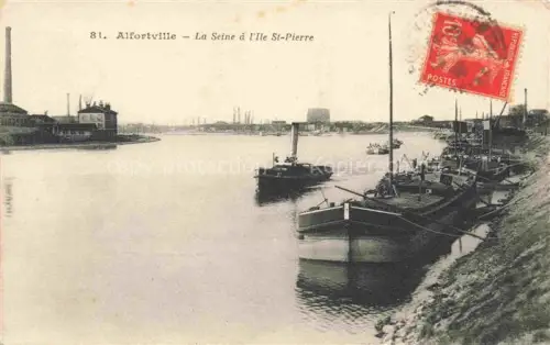 AK / Ansichtskarte Alfortville Alforville CRETEIL 94 Val-de-Marne La Seine à l'Ile Saint Pierre