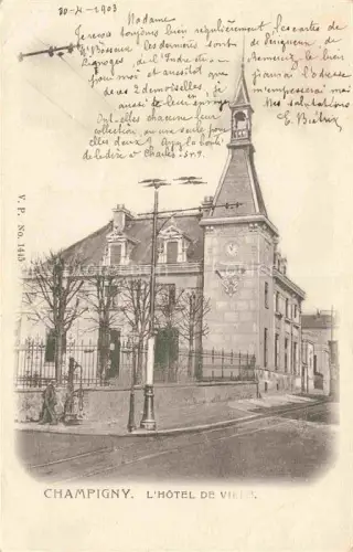 AK / Ansichtskarte CHAMPIGNY  NOGENT-SUR-MARNE 94 Val-de-Marne Hôtel de Ville