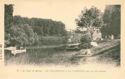 AK / Ansichtskarte CHAMPIGNY  NOGENT-SUR-MARNE 94 Val-de-Marne Le Tour de Marne rive droite