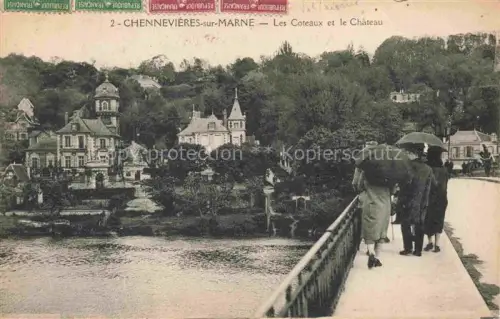AK / Ansichtskarte Chennevieres-sur-Marne 94 Val-de-Marne Les Coteaux et le Château