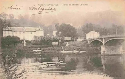 AK / Ansichtskarte Chennevieres-sur-Marne 94 Val-de-Marne Pont et ancien château