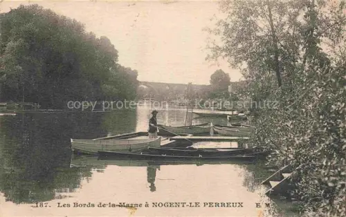 AK / Ansichtskarte Nogent-Le-Perreux-sur-Marne 94  Val-de-Marne Les bords de la Marne