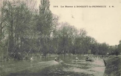 AK / Ansichtskarte Nogent-Le-Perreux-sur-Marne 94  Val-de-Marne Aux bords de la Marne