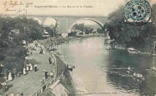 AK / Ansichtskarte NOGENT-SUR-MARNE 94 Val-de-Marne La Marne et le viaduc