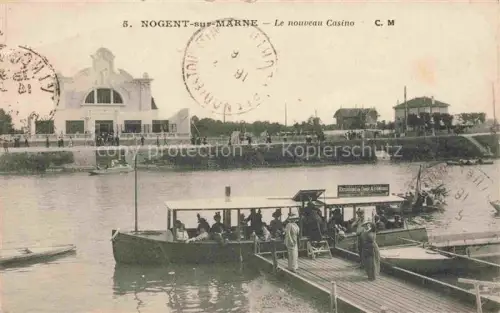 AK / Ansichtskarte NOGENT-SUR-MARNE 94 Val-de-Marne Le nouveau casiono aux bords de la Marne Feldpost