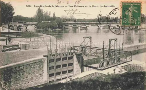 AK / Ansichtskarte Joinville-le-Pont Nogent-sur-Marne 94 Val-de-Marne Aux bords de la Marne les écluses et le pont