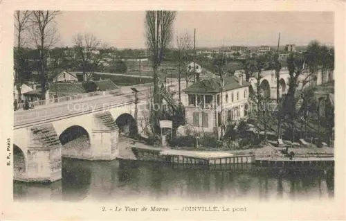 AK / Ansichtskarte Joinville-le-Pont Nogent-sur-Marne 94 Val-de-Marne Vue générale et le pont