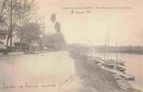 AK / Ansichtskarte Joinville-le-Pont Nogent-sur-Marne 94 Val-de-Marne Port du Cercle de la Voile