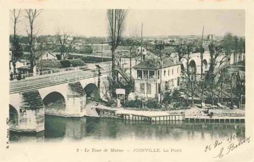 AK / Ansichtskarte Joinville  Nogent-sur-Marne 94 Val-de-Marne Vue générale et le pont Collection Le Tour de Marne