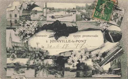AK / Ansichtskarte Joinville-le-Pont Nogent-sur-Marne 94 Val-de-Marne Souvenir d'une promenade vues d'ensemble