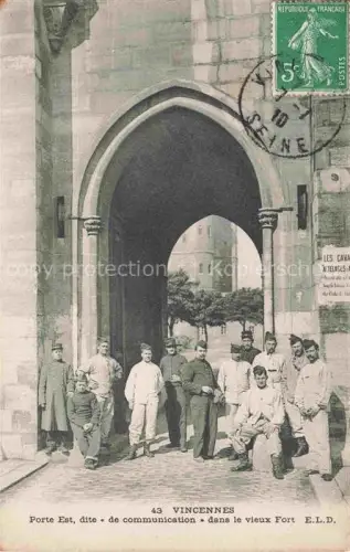 AK / Ansichtskarte VINCENNES  Nogent-sur-Marne 94 Val-de-Marne Porte Est dite de communication dans le vieux fort