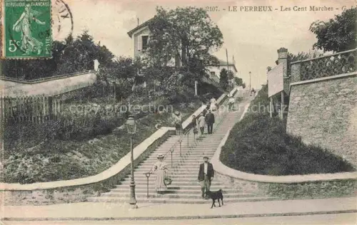 AK / Ansichtskarte Le Perreux-sur-Marne Nogent-sur-Marne 94 Val-de-Marne Les cent marches Escalier