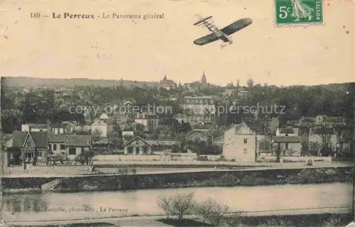 AK / Ansichtskarte Le Perreux-sur-Marne Nogent-sur-Marne 94 Val-de-Marne Panorama général avion