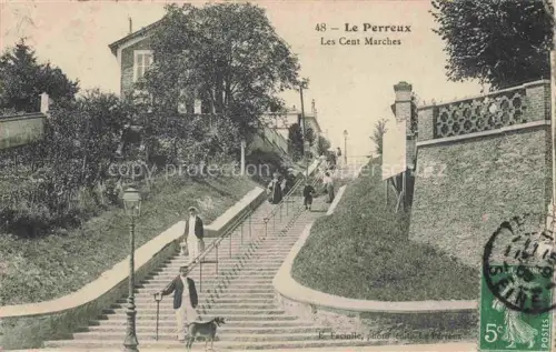 AK / Ansichtskarte Le Perreux-sur-Marne Nogent-sur-Marne 94 Val-de-Marne Les cent marches Escalier