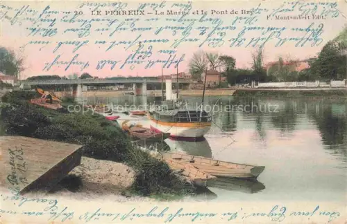 AK / Ansichtskarte Le Perreux-sur-Marne Nogent-sur-Marne 94 Val-de-Marne La Marne et le Pont de Bry